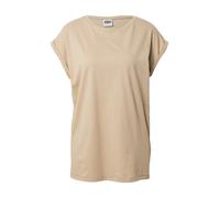 URBAN CLASSICS t-shirt da Donna con Manica Arrotolata, Maglietta a Maniche Corte da Donna in Cotone, Tee Shirt con Scollo Rotondo e Spalle Arrotondate, Colore: Rosso Ciliegia, Taglia: XXL
