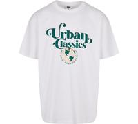 Urban Classics Maglietta con logo Globe organicoite L Bianco