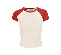 Urban Classics Maglietta da Baseball da Donna, Elasticizzata, Stile retrò T-Shirt Donna (Pacco da 1)