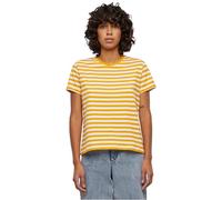 Urban Classics Maglietta da Donna a Righe Regolari T-Shirt, Bianco/Magicmango, XS
