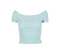 Urban Classics Maglietta Da Donna Con Spalle Scoperte e Maniche Corte, Maglietta a Maniche Corte, Donna, Blu (Sea Blue), 5XL
