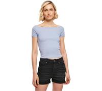 Urban Classics Maglietta da Donna con Spalle Scoperte Maniche Corte, violablue, XXL