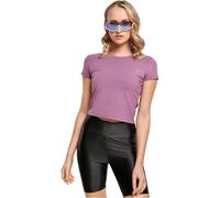 Urban Classics Maglia Elasticizzata da Donna in Jersey Cropped T-Shirt, Viola Duskviolet, XXL