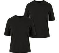 Urban Classics Maglietta da donna Ladies Classy Tee 2-Pack TB6123A XS Nero