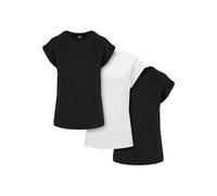 Urban Classics Maglietta da donna Maglietta a spalla larga da donna 3 pezzi PP771A L Bianco