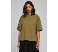 Urban Classics Ladies Organic Heavy Slit Tee T-Shirt, Tiniolive, S Donna