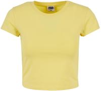 Urban Classics Maglietta da donna Maglietta da donna elasticizzata Jersey Cropped Tee 3XL Giallo