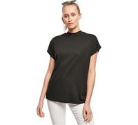 Urban Classics Maglietta da Donna Oversized Cut On Sleeve Viscose Tee, Top da Donna in Look Oversize in Nero o Bianco, Taglie XS - 5XL, Nero, XS