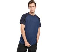 Urban Classics T-shirt Raglan Contrast Tee Darkblue/Midnightnavy XL Blu