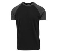 URBAN CLASSICS Maglietta da Uomo a Manica Corta in Cotone, Lunghezza Regolare, Stile Casual, Colori Spezzati RAGLAN, Taglie S-5XL