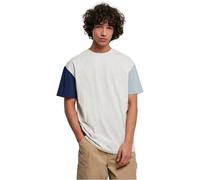 Urban Classics Maglietta da Uomo Organic Oversized Colorblock Tee T-Shirt, Grigio Chiaro, XL, Grigio Chiaro, XL