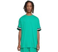 Urban Classics Tb2890-oversized Stripes Mesh Tee T-Shirt, Ferngreen, XL Uomo