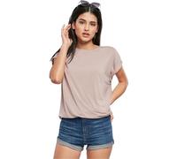 Urban Classics Ladies Modal Extended Shoulder Tee T-Shirt, Nero, XXXXL Donna