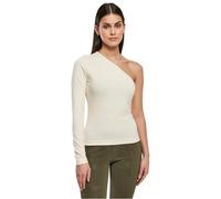 URBAN CLASSICS Maglietta Donna Asimmetrica Manica Lunga con Vestibilità Classica, Diversi Colori Neutri, Taglie Forti Disponibili, Taglie XS - 5XL