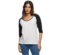 Urban Classics Maglietta nero / bianco, Taglia XS