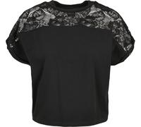 Urban Classics Maglietta donna Maglietta corta donna Oversized Lace Tee Nero 4XL Nero
