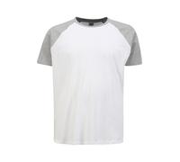 (TG. 3XL) Urban Classics Raglan Contrast Tee T-Shirt, Bianco/Grigio, XXXL Uomo -