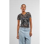 Urban Classics Aop Mesh Short Sleeve Shirt Nero M Donna