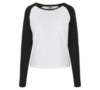 Urban Classics Maglietta nero / bianco Donna Urban Classics 4XL nero / bianco
