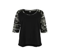 URBAN CLASSICS Maglietta Donna con Manica a Tre Quarti Raglan in Cotone, Casual, Scollo Ampio Rotondo, Vestibilitá Regolare, Diversi Colori Taglie XS-5XL