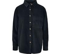 Urban Classics Maglietta Oversize da Donna Corduroy Camicia, Nero, XS