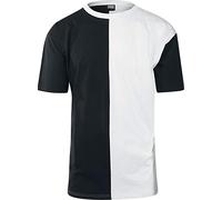Urban Classics Maglietta Oversize Harlequin T-Shirt, Nero/Bianco, XXL Plus Tall Uomo