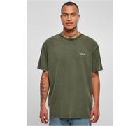 Urban Classics T-Shirt con Logo Piccolo Oversize, Verde Bottiglia, XL Uomo