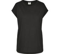 Urban Classics Girls Organic Extended Shoulder Tee T-Shirt, Nero, 134-140 cm Bambina