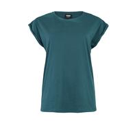 Urban Classics Ladies Extended Shoulder Tee Donna T-Shirt Nero Largo