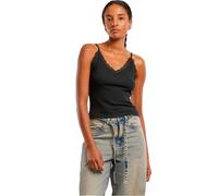 Urban Classics Donna Top in pizzo con scollo a V 2 pezzi TB7514A XXL Nero