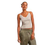 Urban Classics Donna Top in pizzo con scollo a V 2 pezzi TB7514A 3XL Bianco