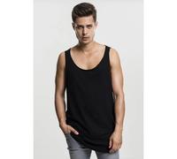 Urban Classics Canottiera Uomo Long Shaped Orlo Aperto 100% Cotone Nero S