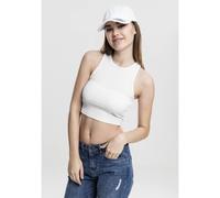 Urban Classics Top da Donna Cropped Rib Top a Costine da Donna, Taglio Corto, Slim Fit, Disponibile in Molte Varianti di Colore, Taglie XS-5XL, Bianco, 3XL
