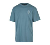 Urban Classics Maglietta 'Shiny' blu / blu colomba / bianco Uomo - Abbigliamento - Taglie comode - Maglie e T-shirt Urban Classics L