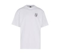 Urban Classics Maglietta 'Shiny' nero / bianco Uomo - Abbigliamento - Taglie comode - Maglie e T-shirt Urban Classics L