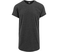 Urban Classics Maglietta Long Shaped Turnup Tee Charcoal XXL Grigio