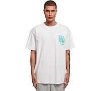 Urban Classics Maglietta Uomo con Logo Glow T-Shirt, Bianco