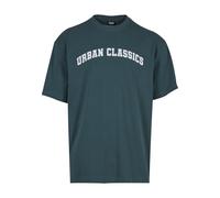 Urban Classics Maglietta verde scuro / bianco Uomo Urban Classics L verde scuro / bianco