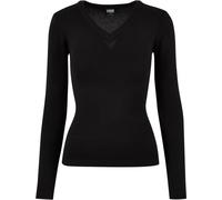 Urban Classics Maglione con scollo a V da donna Knitted 4XL Nero