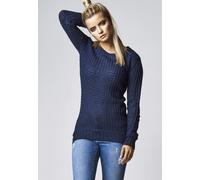 Urban Classics Maglione da donna Donna Long Maglione a collo largo Navy M Blu