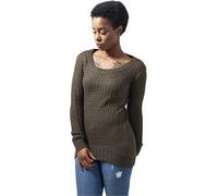 Urban Classics Maglione da donna Ladies Long Maglione a collo largo Olive L Verde