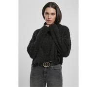 Urban Classics Maglione da donna Maglione da donna Oversized Turtleneck Feather Sweater Nero XS Nero