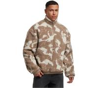 Urban Classics Pattern Fleece Oversized Jacket Marrone L Uomo