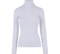 Urban Classics Maglione dolcevita da donna Knitted 4XL Bianco