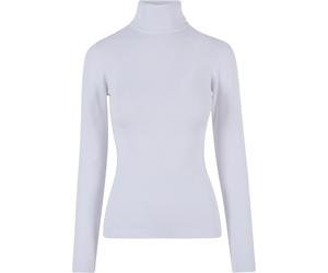 Urban Classics Maglione dolcevita da donna Knitted 4XL Bianco