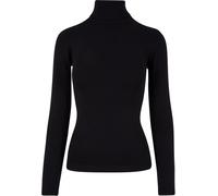 Urban Classics Maglione dolcevita da donna Knitted S Nero