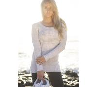 Urban Classics Maglione donna Donna Long Maglione a collo largo Offwhite L Bianco