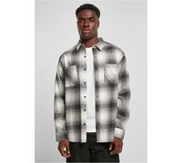 Urban Classics Mock Camicia a Quadri da Uomo 100% Cotone