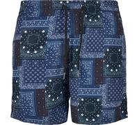 Urban Classics Modello Pantaloncini da bagno Navy Bandana Aop M Blu