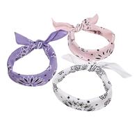 Urban Classics Multicolore Bandana 3-Pack Fazzoletto Foulard Motivo Classico